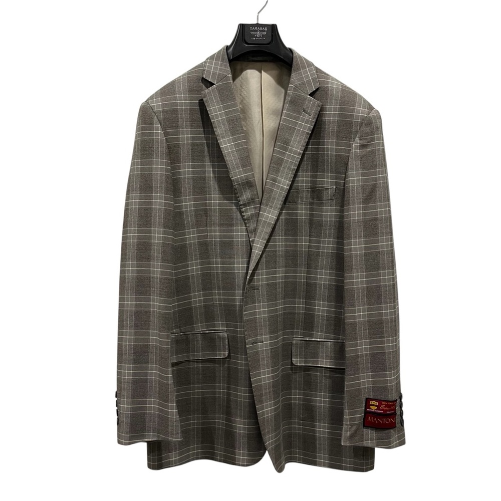 Like new Men's Gray Plaid Blazer 44L
